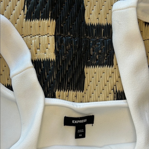 Express Elegant White Sleeveless Mini Dress - Picture 2 of 5